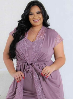 Imagem do CONJUNTO HOBE COM CAMISOLA SEM BOJO TECIDO MALHA