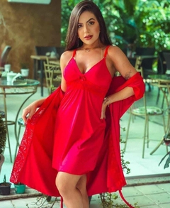 CONJUNTO HOBE COM CAMISOLA SEM BOJO TECIDO MALHA - comprar online