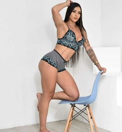 CONJUNTO SHORT DOLL RENDINHA CURTINHO - Dona Jack moda íntima