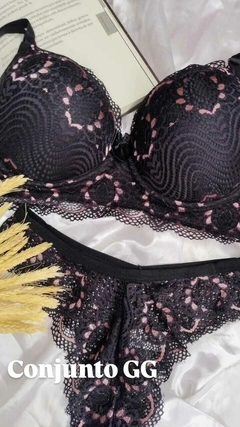 CONJUNTO DE LINGERIE LUXO RENDA - comprar online