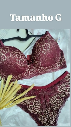 CONJUNTO DE LINGERIE LUXO RENDA