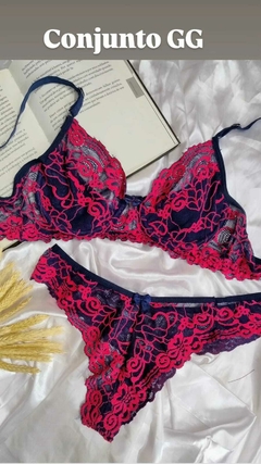 Conjunto de lingerie luxo sem bojo - loja online