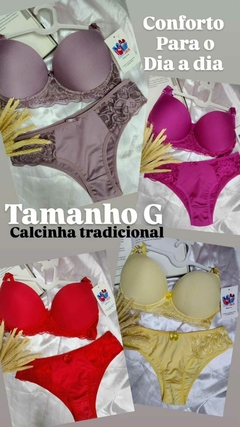CONJUNTO DIA A DIA (CALCINHA TRADICIOHAL) - Dona Jack moda íntima