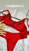 CONJUNTO LINGERIE SEM BOJO CALCINHA FIO DUPLO