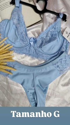 CONJUNTO LINGERIE SEM BOJO CALCINHA FIO DUPLO - comprar online