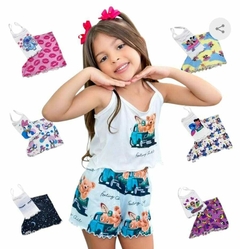Kit 10 conjuntos Baby doll Blogueira Infantil (R$ 18,50 CADA)