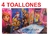 4 toallones infantiles - comprar online