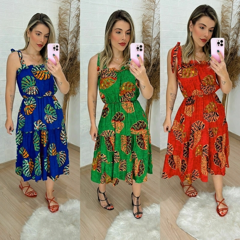 Vestido amarração alça