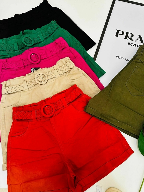 Shorts sarja com elastano