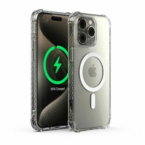 CAPA DROPGUARD PRO TRANSPARENTE COM MAGSAFE LINHA 15 X-ONE