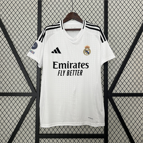 Camisa Real Madrid Home 24/25 (Atualizada Campeão Champions League)