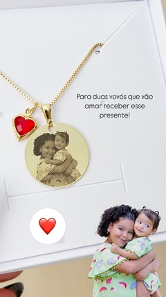 Colar Medalha Ouro - comprar online