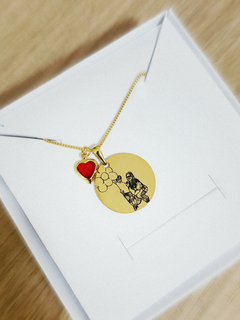 Colar Medalha Ouro na internet