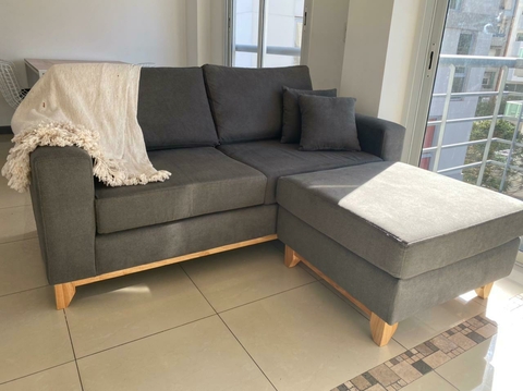 Modelo Cubo PATA ALTA + Camastro móvil (con revestimiento madera) - comprar online