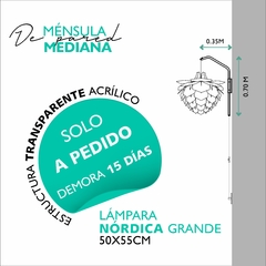 MÉNSULA MEDIANA + LÁMAPARA NÓRDICA GRANDE - comprar online