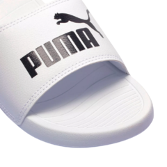 Chinelo Slide Puma Popcat 20 Bdp - Branco+Preto - UZBRIO