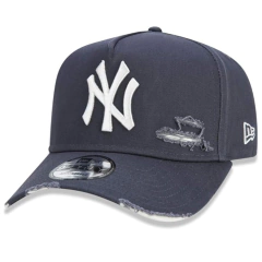 Bone New Era 9FORTY A-Frame MLB New York Yankees Destroyed