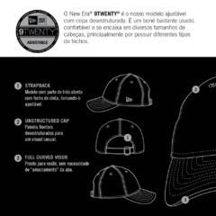Imagem do Boné Feminino 9TWENTY Strapback MLB New York Yankees Aba Curva Cáqui