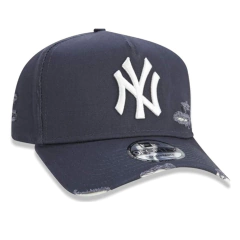 Bone New Era 9FORTY A-Frame MLB New York Yankees Destroyed na internet