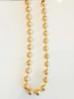 Colar De Bolas Ouro 1cm - Carmem & Co
