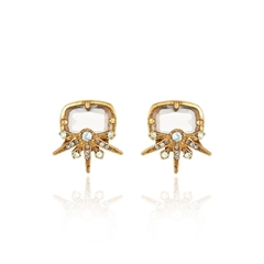 Brinco Infinity Star Claudia Arbex Ouro Vintage