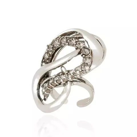 Anel Ese Prata Vintage - Waves - Claudia Arbex
