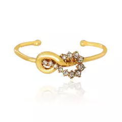 Bracelete Fino Ouro Vinatge - Waves - Claudia Arbex