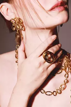 Anel Célula Claudia Arbex Ouro Vintage - comprar online