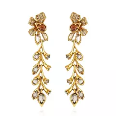 Brinco Ástrea Claudia Arbex Ouro Vintage
