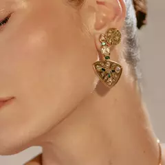 Brinco Grande Cristais - Vietri Sul Mare | Camila Klein - comprar online