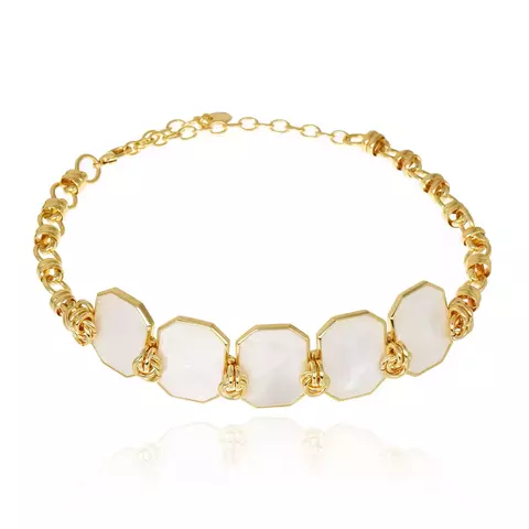 Chocker 5 Pedras Madreperola Branca Icons | Cristina Sabatini