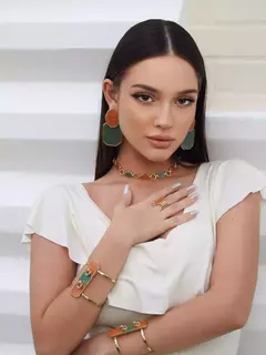 Bracelete Conceito Peach Calcita/Green icons - comprar online