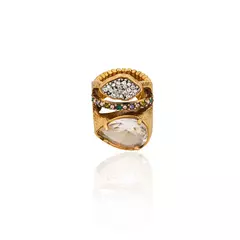 Anel Gota Crystal Ouro Velho - Pimenta | Camila Klein