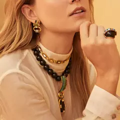 Choker Metal Cristal Ouro Velho - Opus | Camila Klein - comprar online