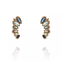Ear Cuff Cristais Ouro Velho - Theodora | Camila Klein