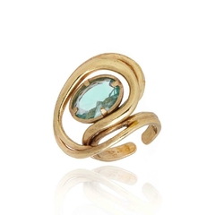 Anel Minimal Ouro Vintage