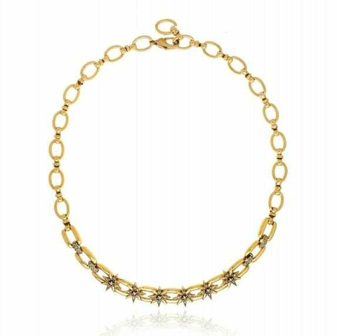Colar Mini Estrelas Ouro Velho - Infinity Star - Claudia Arbex