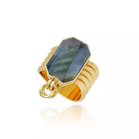 Anel Aros Peach Abalone - Icons - Cristina Sabatini