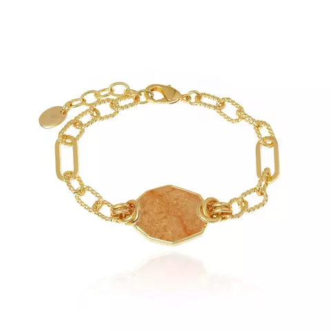 Pulseira Elos Peach Laranja - Icons - Cristina Sabatini