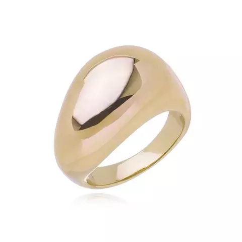 Anel Oval Curve Ouro - Carmem&Co.