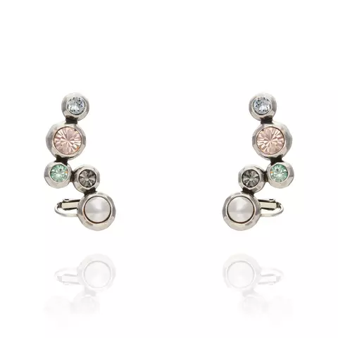 Brinco Ear Cuff Cristal Prata Velha - Essencial Cristal - Camila Klein