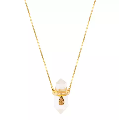 Colar Vida Quartzo Dourado - Elaine Palma