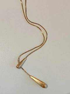 Gravata Cordão Ouro Fosco - Carmem & Co - comprar online