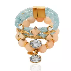 Kit Pulseiras Pedra Natural Ouro Velho - Macela | Camila Klein