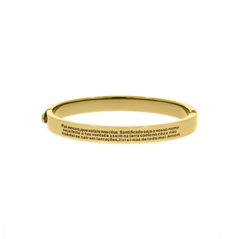 Bracelete Pai Nosso Dourado