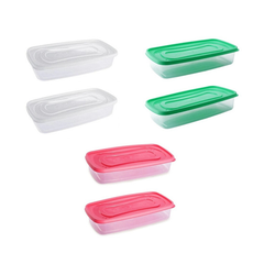 Contenedores x2 Hermeticos Rectangular Bajo Plasutil - tienda online