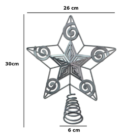 Estrella Puntal Navidad Deco Arbol Metal Pettish Online - comprar online