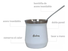 Imagen de Mate Hudson Vaso Acero Doble Pared Bombilla