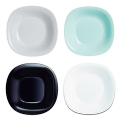 Plato Hondo Luminarc Carine 21cm Vidrio Templado X6 - Pettish Bazar