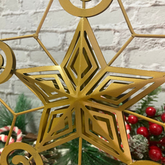 Estrella Puntal Navidad Deco Arbol Metal Pettish Online - tienda online